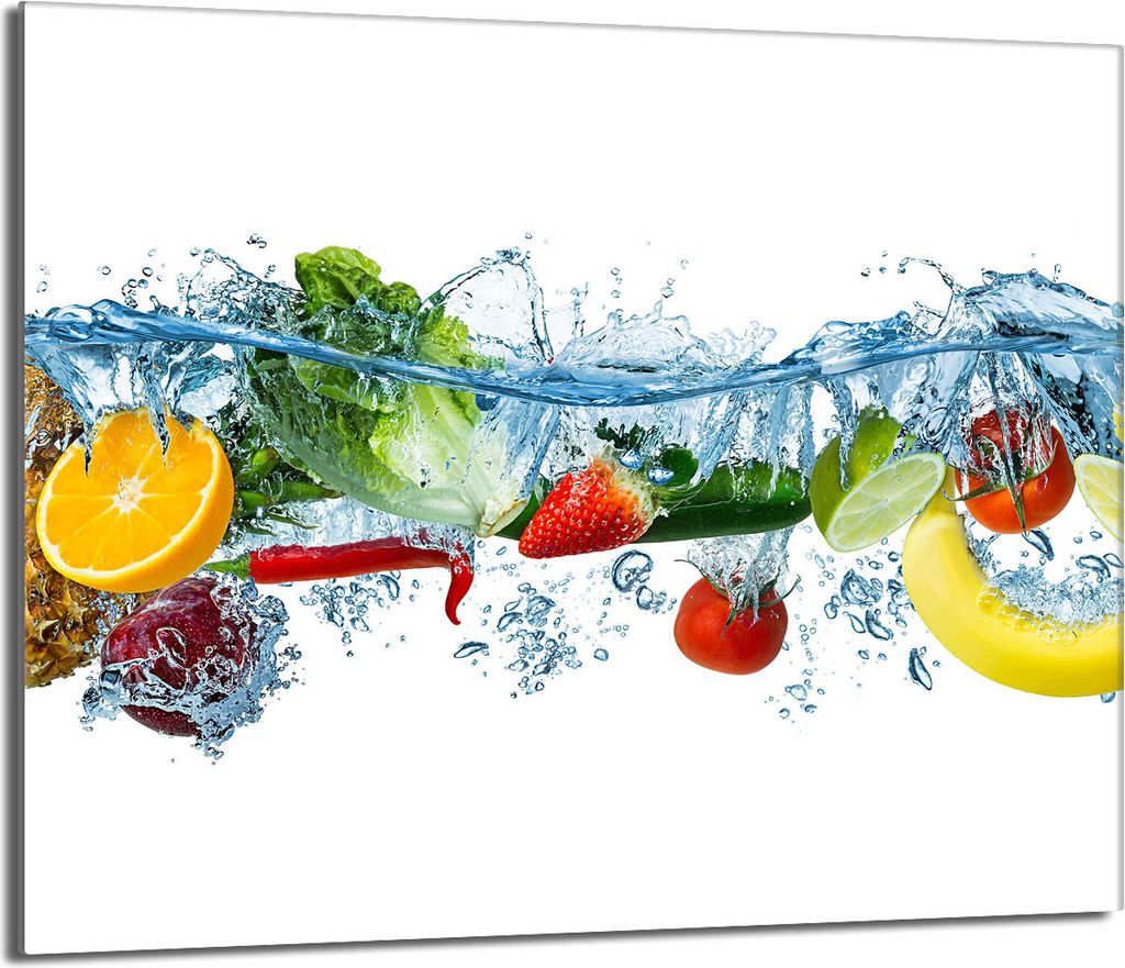 Glas-Herdplattenschutz 60x52 Fruit