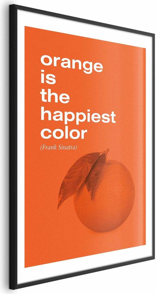 Posterpapier Poster - The Happiest Colour 60x90 cm Text j-A-0074-ao-a