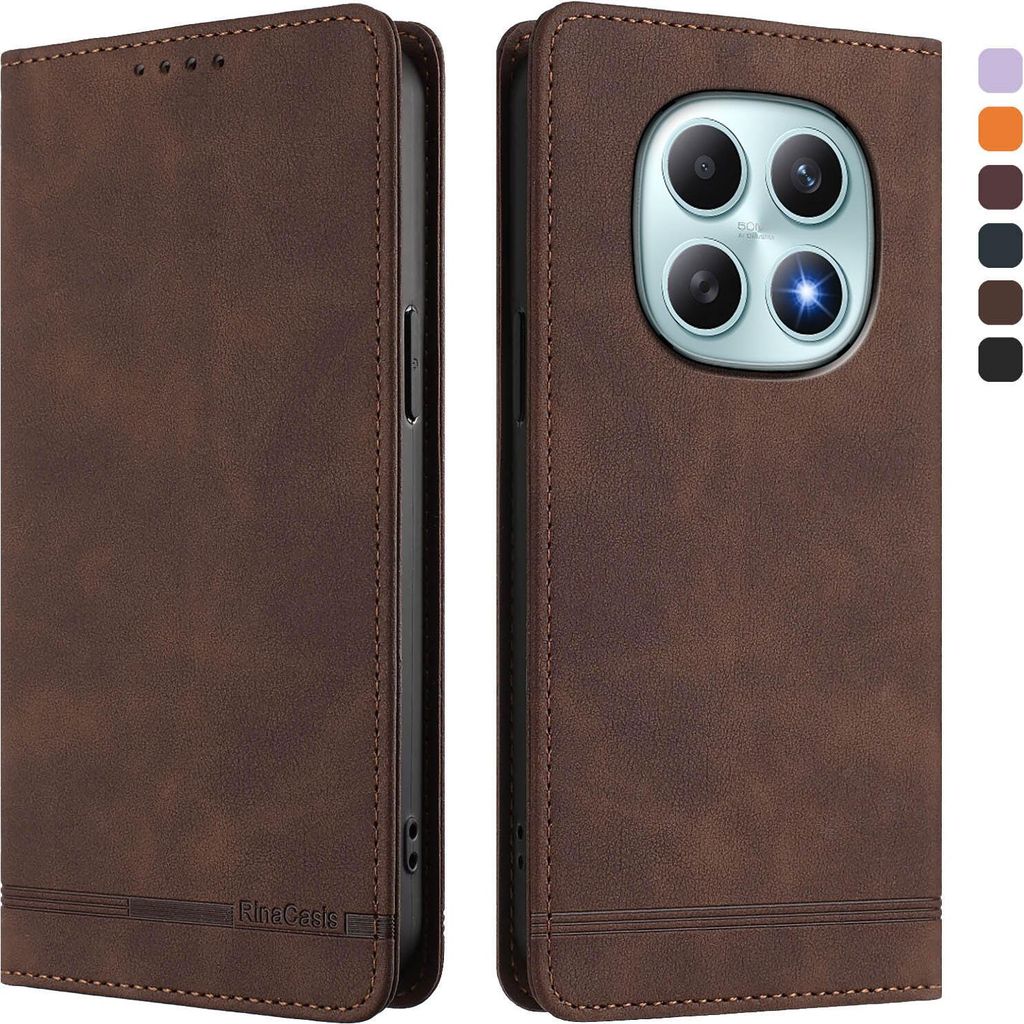 Hülle für Xiaomi Redmi Note 15, Retro Kunstleder Ständer Produktbild 