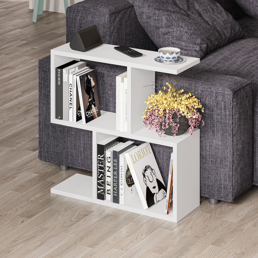 Decortie Homemania Modern Beistelltisch Weiß Mehrzweck 60 x Produktbild 