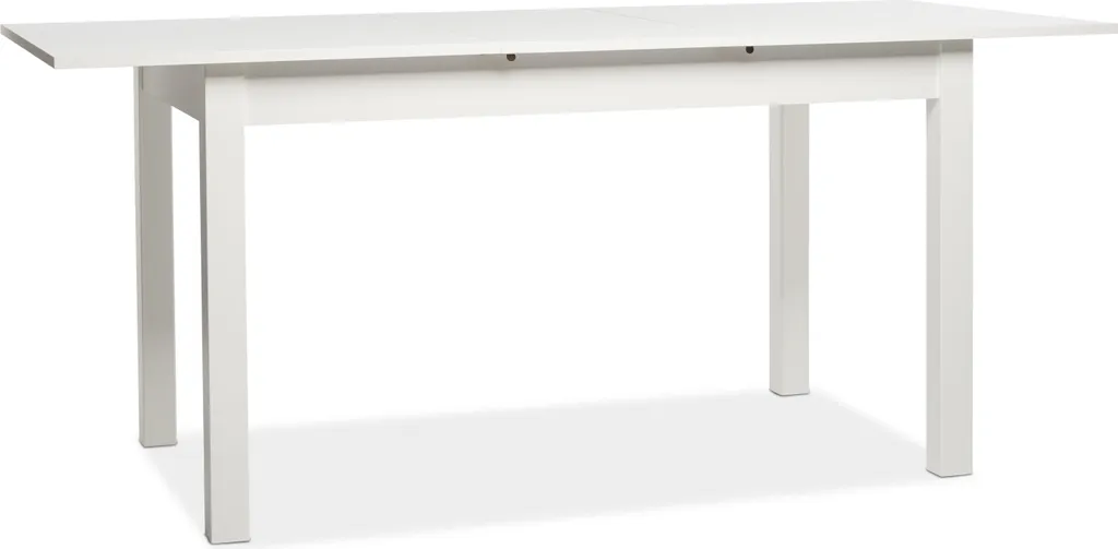 Table blanche modulable avec rallonges Intertrade 001288 solide et chic - 4
