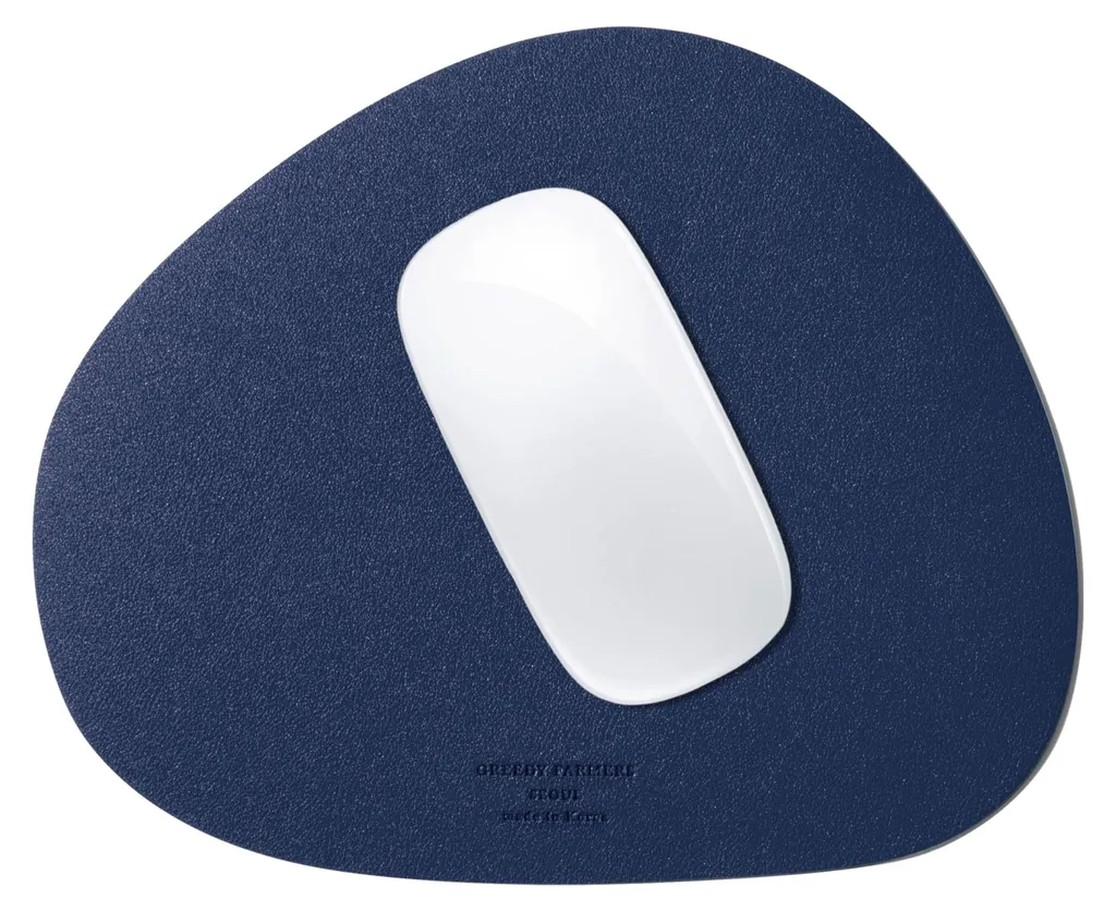 Tapis de souris imperméable lavable bleu marine pour ordinateur de bureau