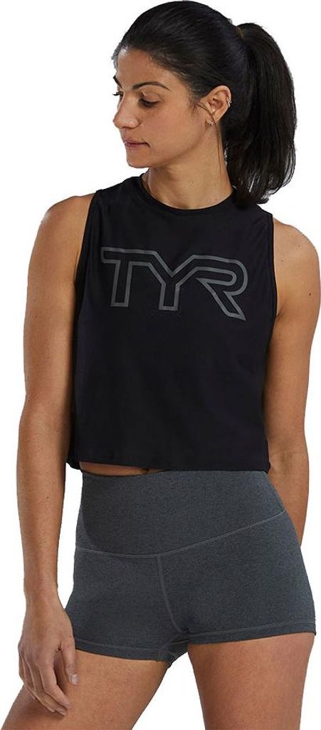Tyr Airtec Crop ärmelloses T-shirt Schwarz XS Frau Schwarz XS