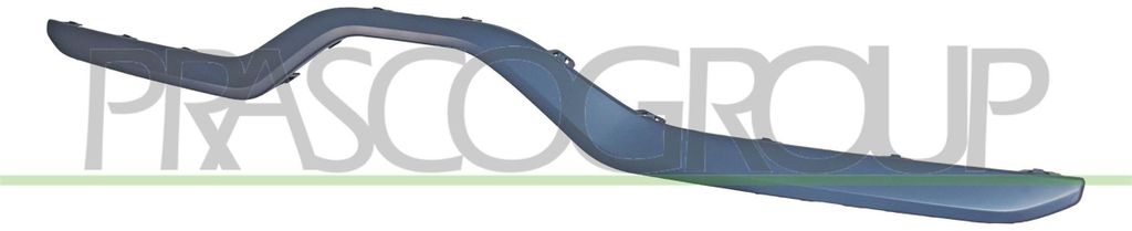 PRASCO Zierleiste Stoßfänger Hinten für MINI Schrägheck (F56) Schrägheck (F55) Cabrio (F57)