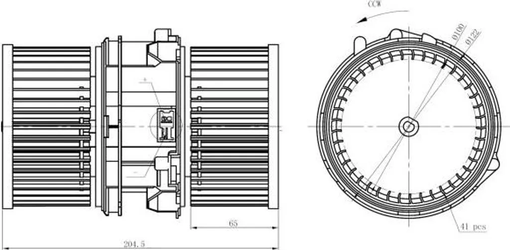 Moteur ventilateur chauffage NRF 34290 haute fiabilité OE 272104377R