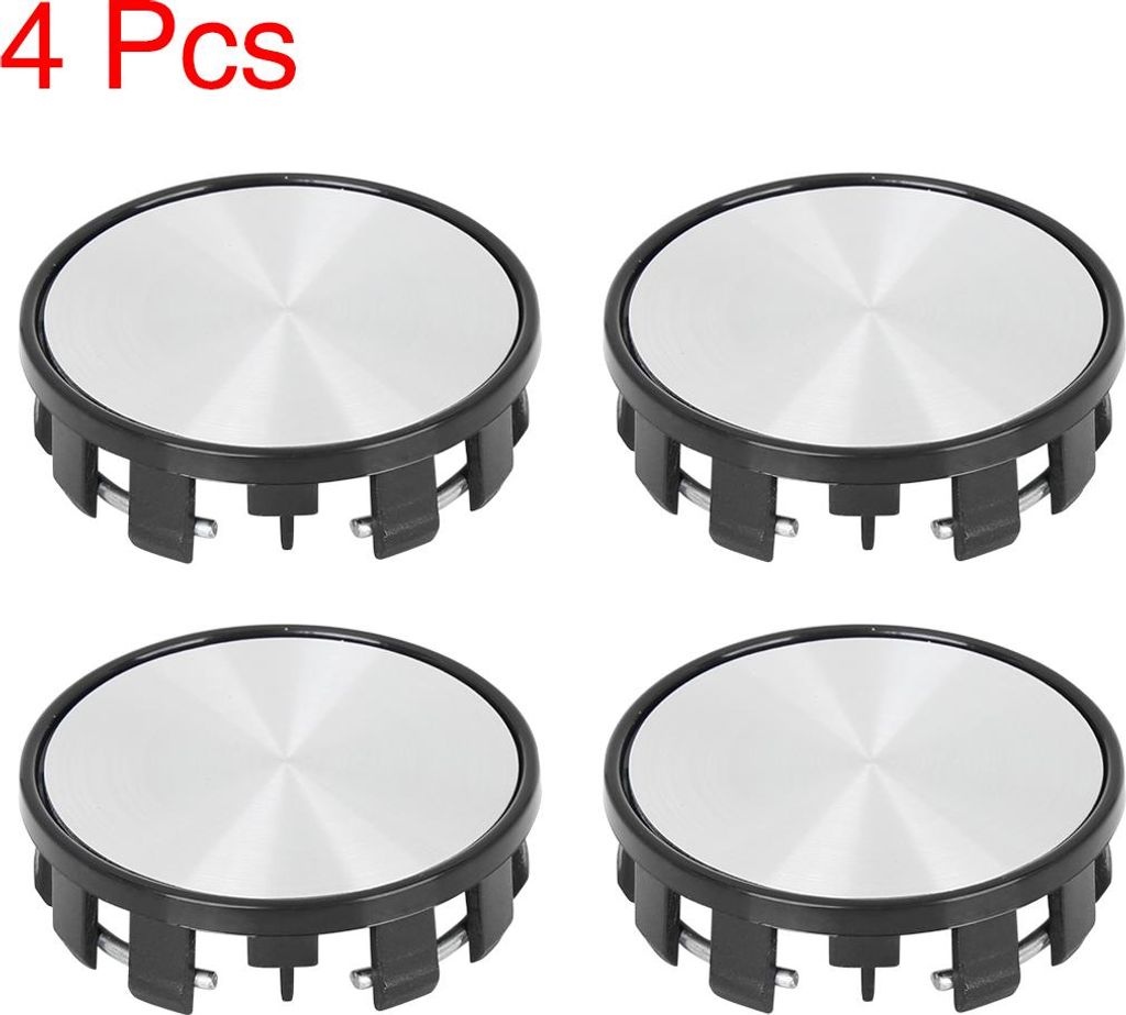 4 Stücke 54 mm 9 Ösen Universal schwarz Auto Radmitte Radkappen Abdeckung Schutz