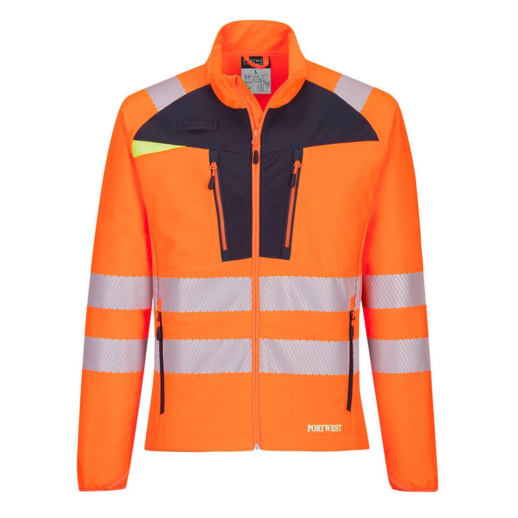 Portwest DX481 DX4 Warnschutz-Arbeitsjacke Orange/Black Gr. S