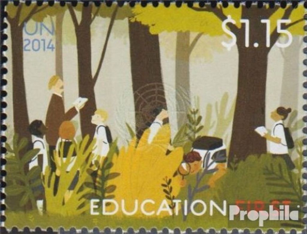 Briefmarken UNO - New York 2014 Mi 1428 (kompl.Ausg.) gestempelt Global Education First