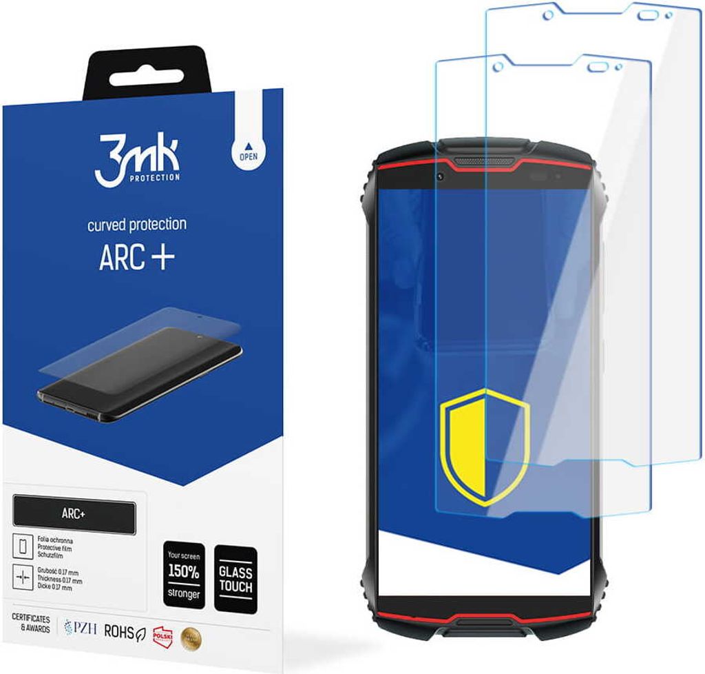 3mk Display Schutzfolie ARC+ für CUBOT King Kong Mini 2 0,17mm Self-Heal (2 Stück)