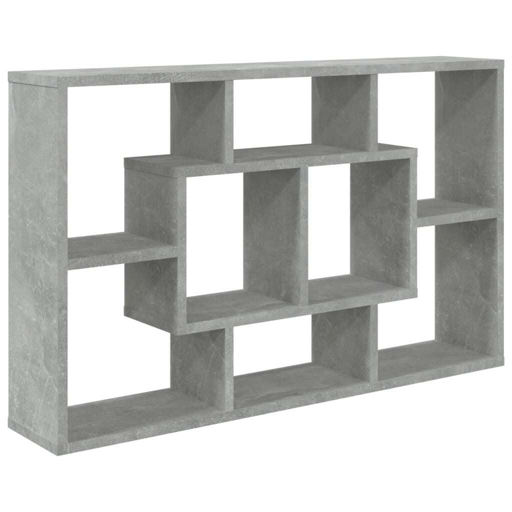 vidaXL Półka ścienna beton szara 85x16x52,5 cm materiał Zdjęcie produktu 