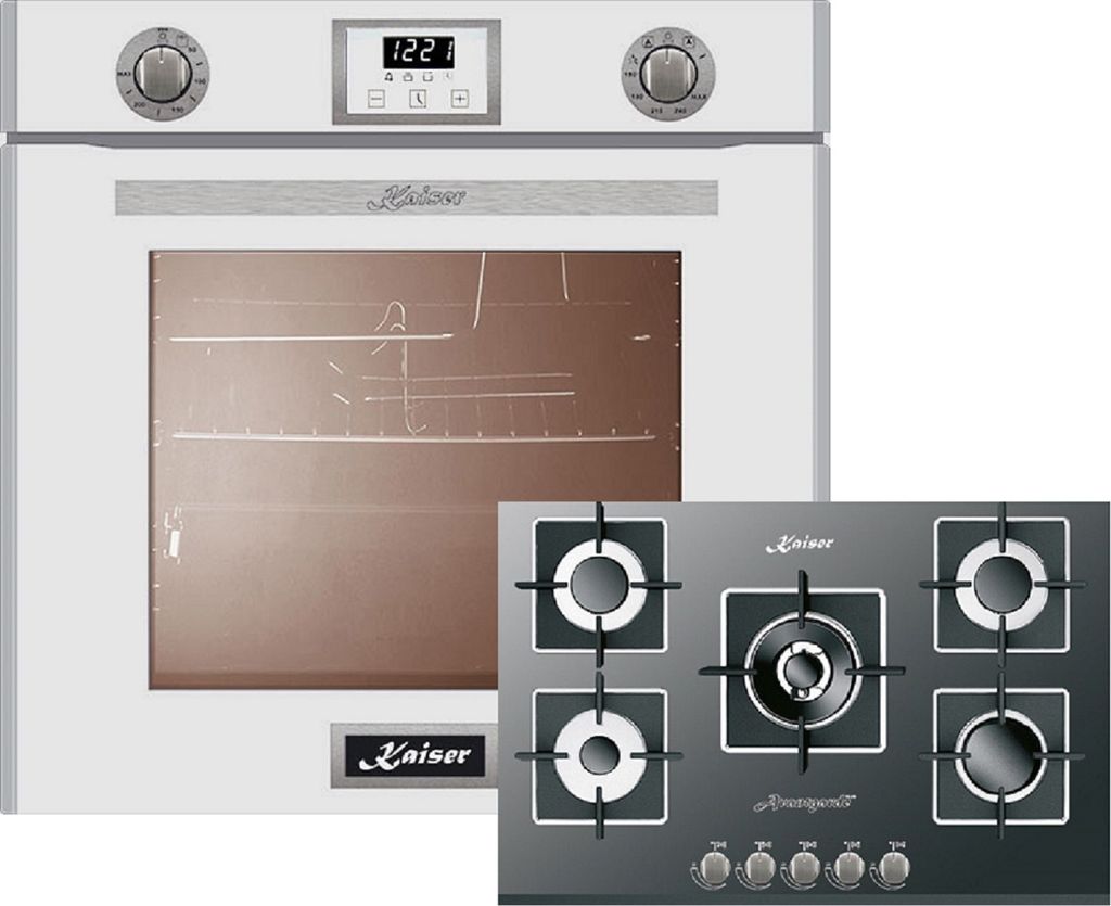 Herd Set/ Kaiser EG 6374 w/ Einbaubackofen + KCG 8382 Gaskochfeld