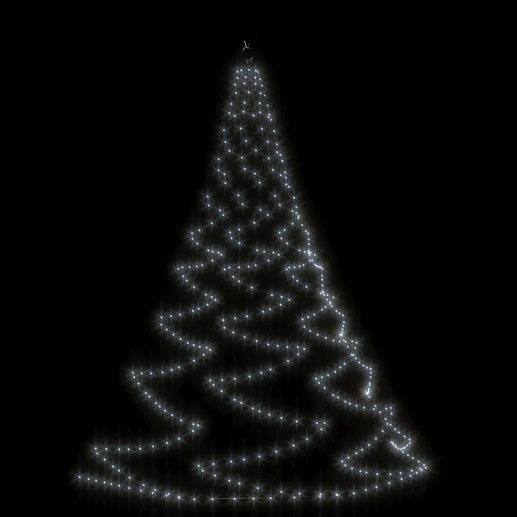 Arbre de Noël mural 3m avec 260 LED blanc froid et crochet robuste