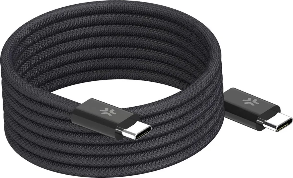 Cavo USB-C Professionale Magnetico 60W | Nylon Nero 1m Business