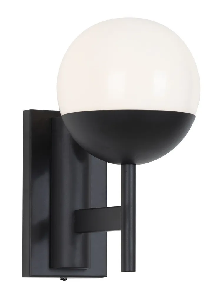 Applique Murale DALLAS Noire Maxlight 1xE14 40W en Métal - 26x14x22 cm