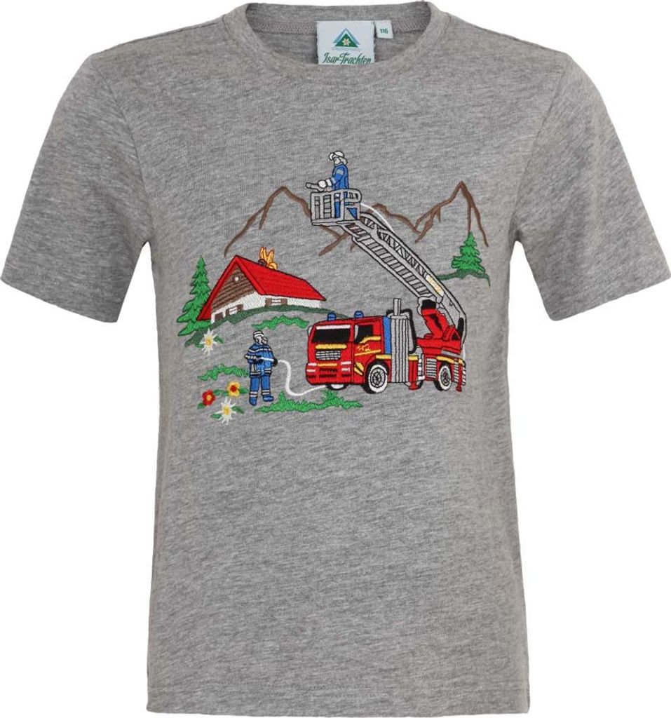 Kindershirt 52751 Feuerwehr grau 104 Produktbild 