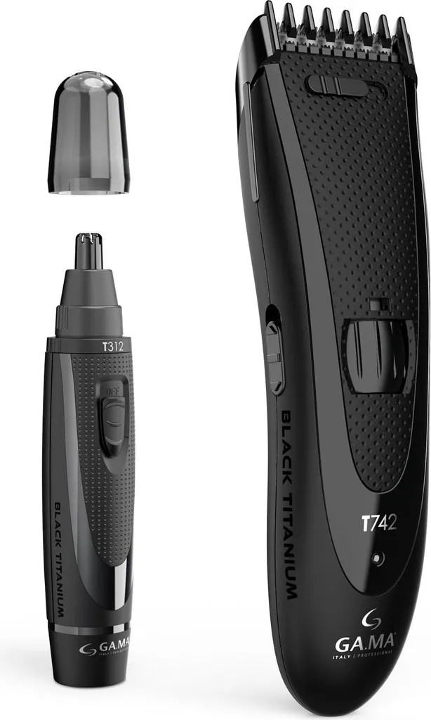 Tondeuse Cheveux Noir Titane T744 pour Coupe de Précision à Domicile