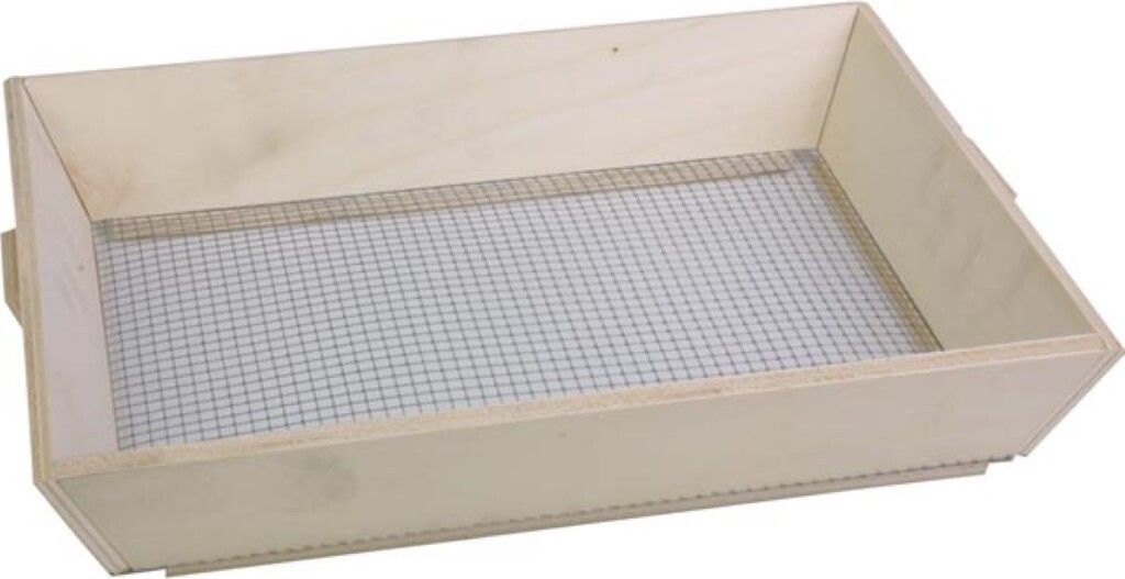 Perel Rechteckiges Holz Bodensieb 32x22x11 cm, Kompostsieb Produktbild 