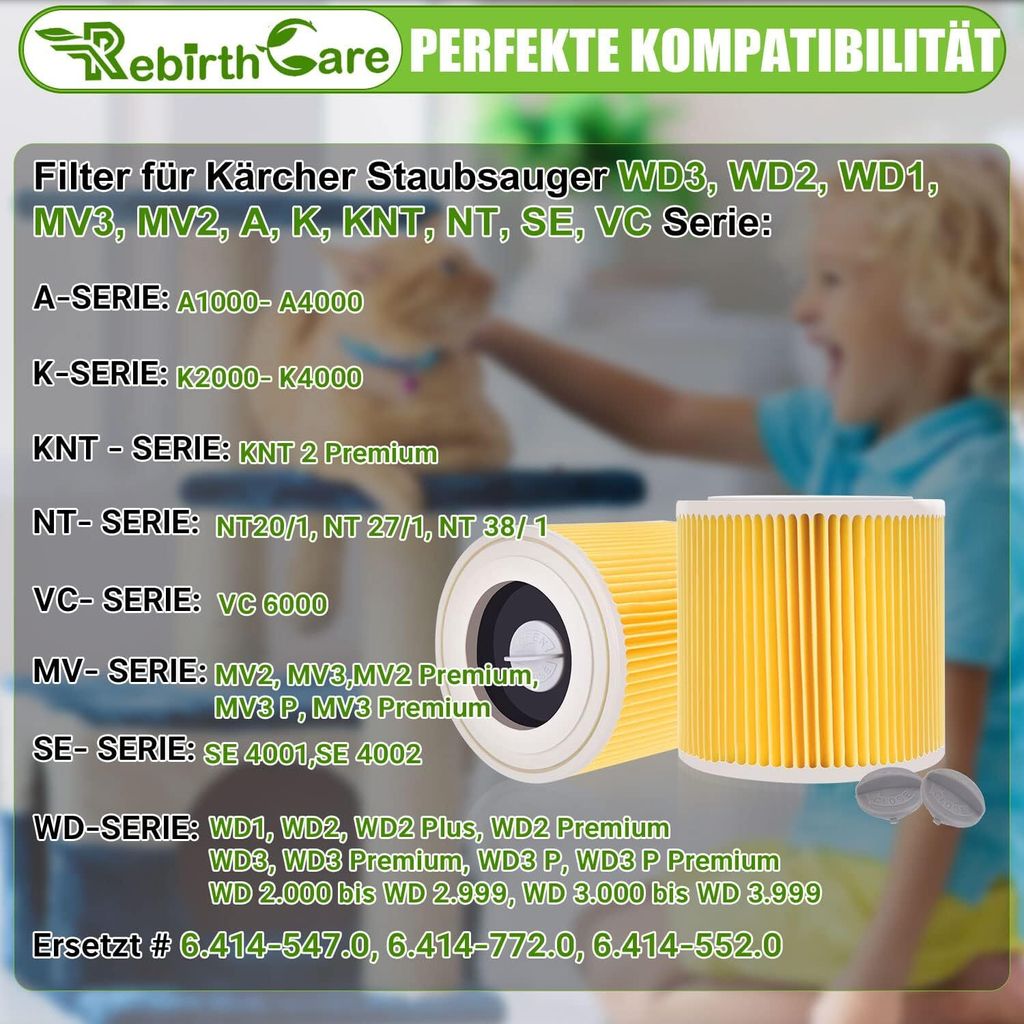 Produktbild von 16 VACS Staubsaugerbeutel Passend Für CIRCON 40060001/YL39 – Vlies, 5-lagig, Antibakteriell, Mit 4 Motorfiltern