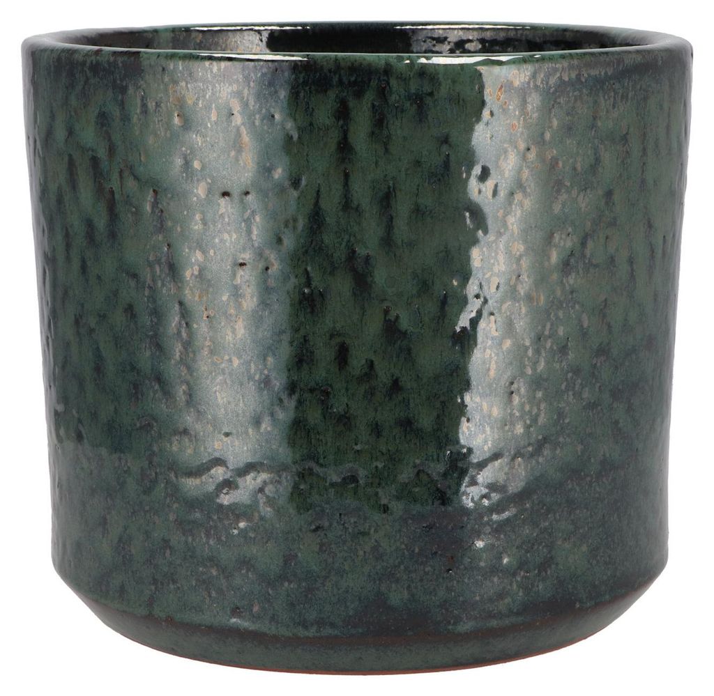 DK Design Blumentopf - Grune Glasur - rund - grun - 23 x 26 Produktbild 