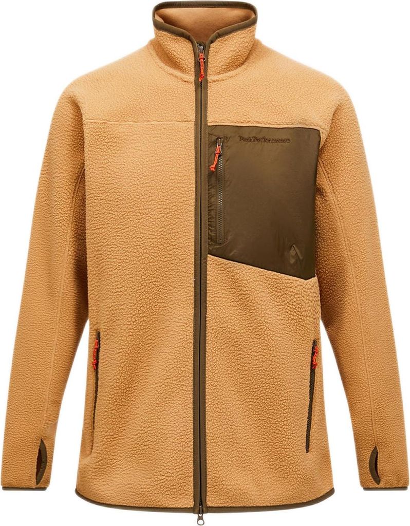 Peak Performance M Pile Zip Jacket SIERRA SAND M
