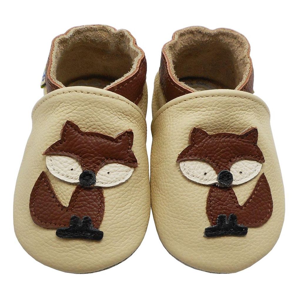 YALION® Baby Krabbelschuhe aus Echtleder,weiche Produktbild 
