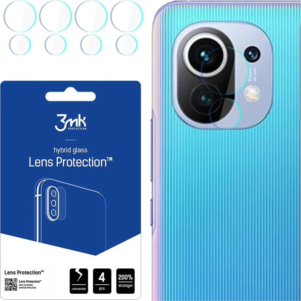 Kit 3Mk Lens Protection Xiaomi Mi 11 5G | Protezione Sicura 7H