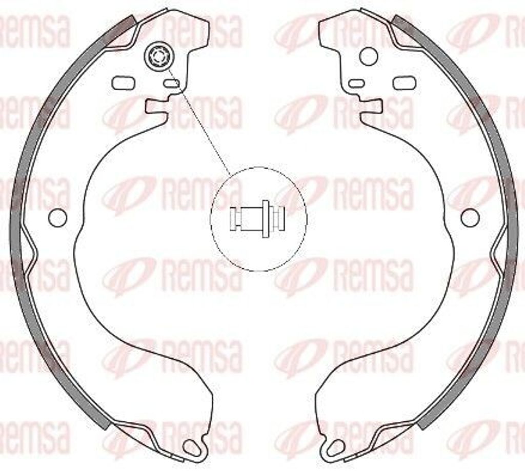 REMSA Bremsbackensatz Trommelbremse Hinten für NISSAN LIVINA / GRAND LIVINA (L10, L11) 4265.00