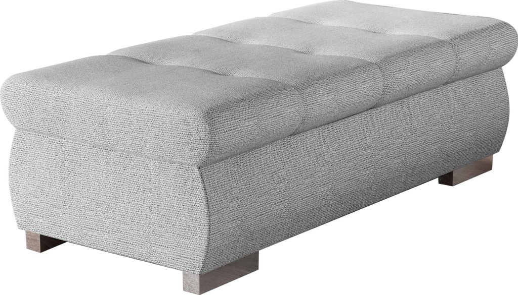 MIRJAN24 Polsterhocker Orkan Groß, Moderne Sitzhocker vom Hersteller, Holzkonstruktion, 120x60x39 cm (Farbe: Sicuro 65)