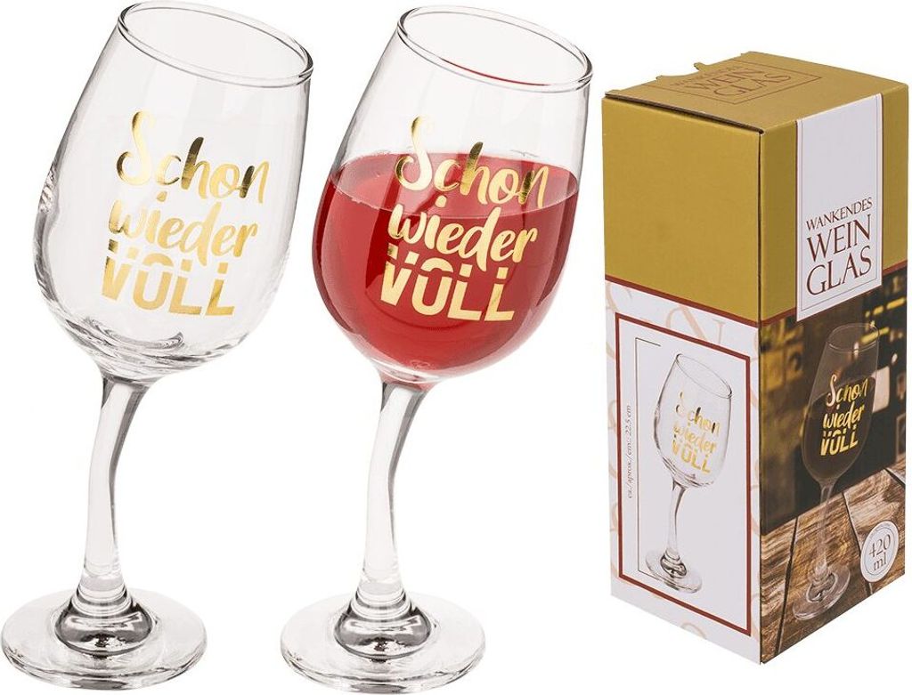 Wankendes Weinglas,  für ca. 420 ml, Produktbild 1