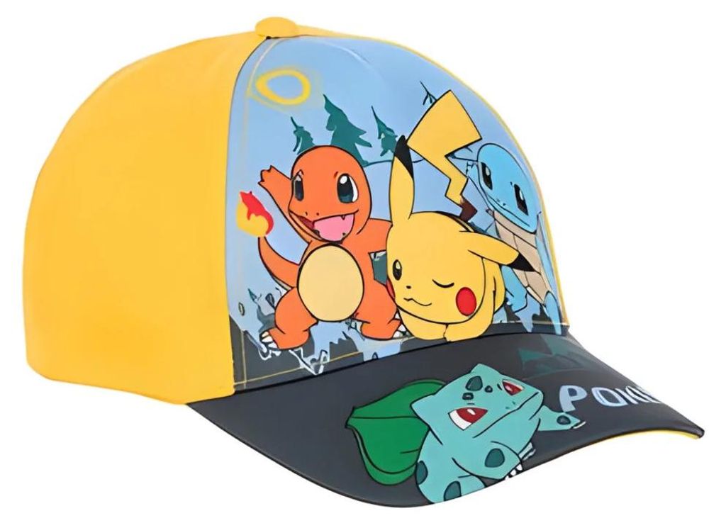 Pokemon Pikachu Glumanda Kinder Basecap Baseball Kappe Produktbild 