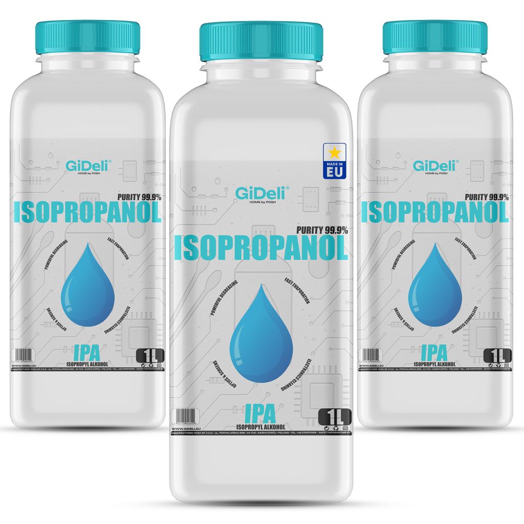 Isopropanol 3L, 99,9% IPA, reinigingsalcohol, ontvetter Productafbeelding 
