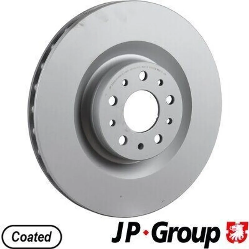 Jeu de disques de frein ventilés JP GROUP avant pour Opel Combo X12