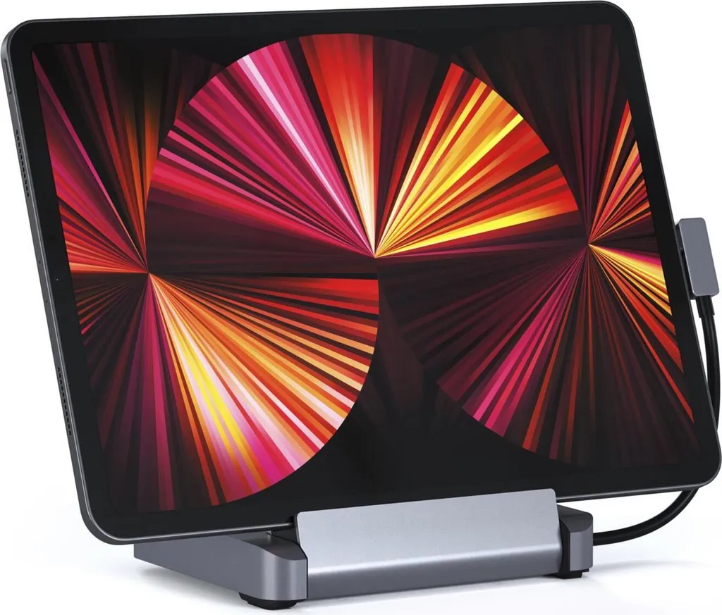 Satechi Stand et Hub USB-C iPad Pro - HDMI 4K 60Hz et Charge PD 60W Argent