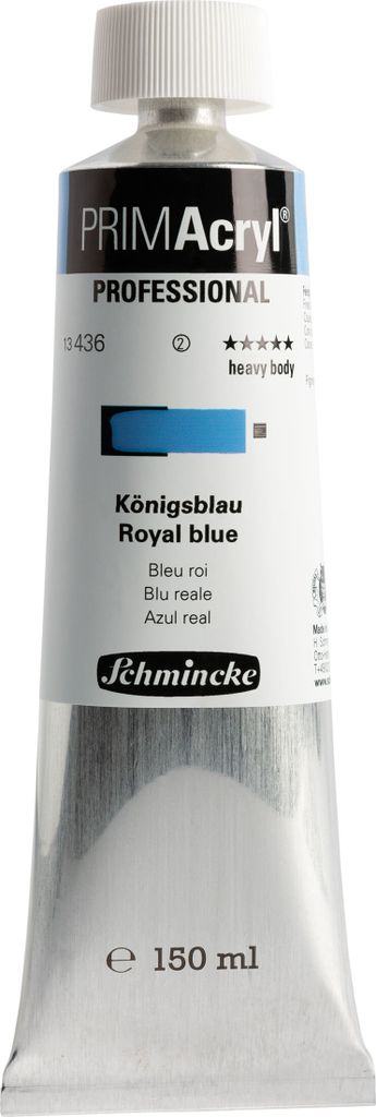 PRIMAcryl - Königsblau - 150ml Feinste Künstler Acrylfarbe Schmincke 13 436 019