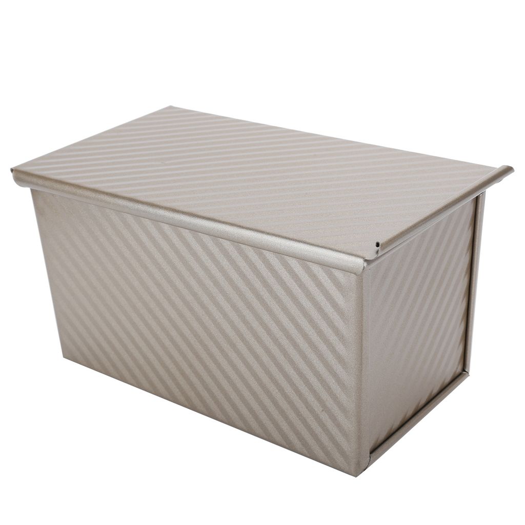 Brotformbox Golden Household Antihaft-Backform mit Deckel Küchenzubehör