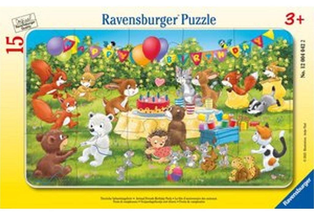 Ravensburger 12.004.042, 15 szt., Animals, 3 lat(a) Zdjęcie produktu 