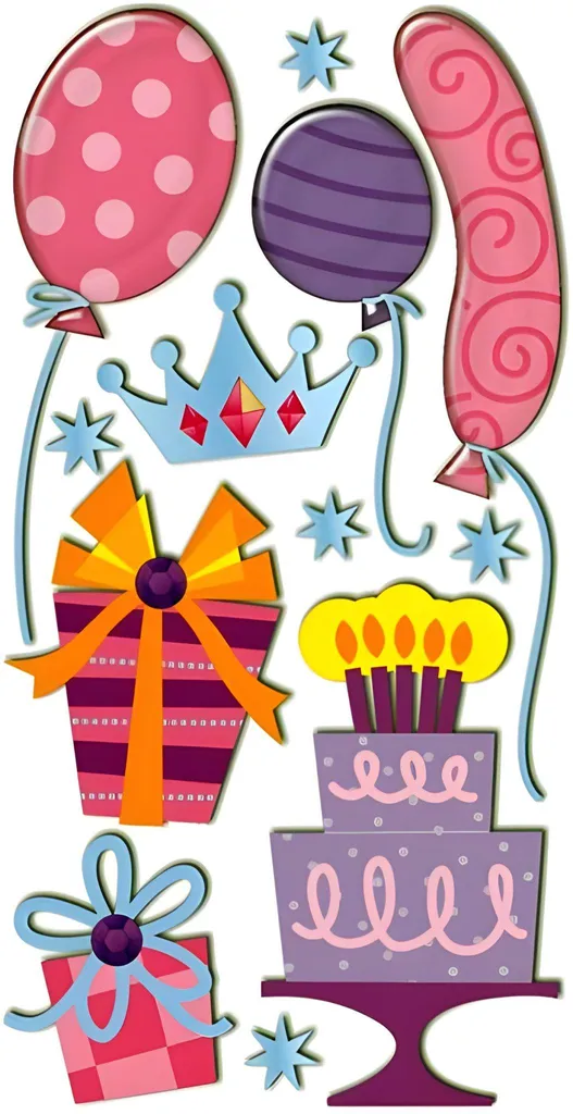 Stickers Décoratifs Party Girl Heyda 203780614 pour Loisirs Créatifs