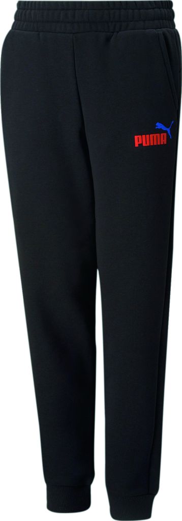 PUMA Ess+ Metallic 2 Col Logo Fleece-Jogginghose CL Jungen 61 - puma black/warm earth 116