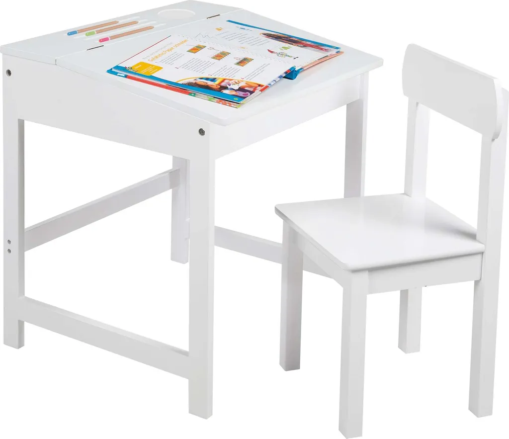 Ensemble bureau et chaise enfant roba avec plateau de travail mobile