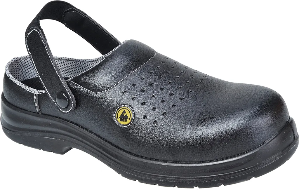 Sabot de sécurité sans métal ESD SB AE Noir Portwest FC03 Pointure 45