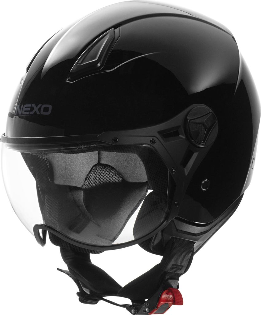 Nexo Demi Jet Helm City II: Leichter Thermoplast-Helm mit Visier, 1000g