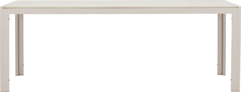 Table à Manger Extérieure Mirko Beige 6 Personnes Style Contemporain