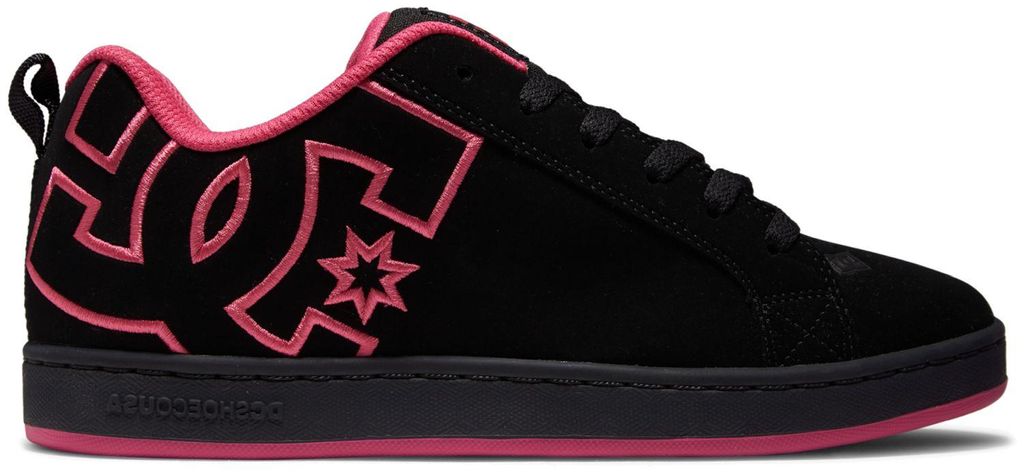 DC Shoes Court Graffik Black/Black/Pink Größe EU 37,5
