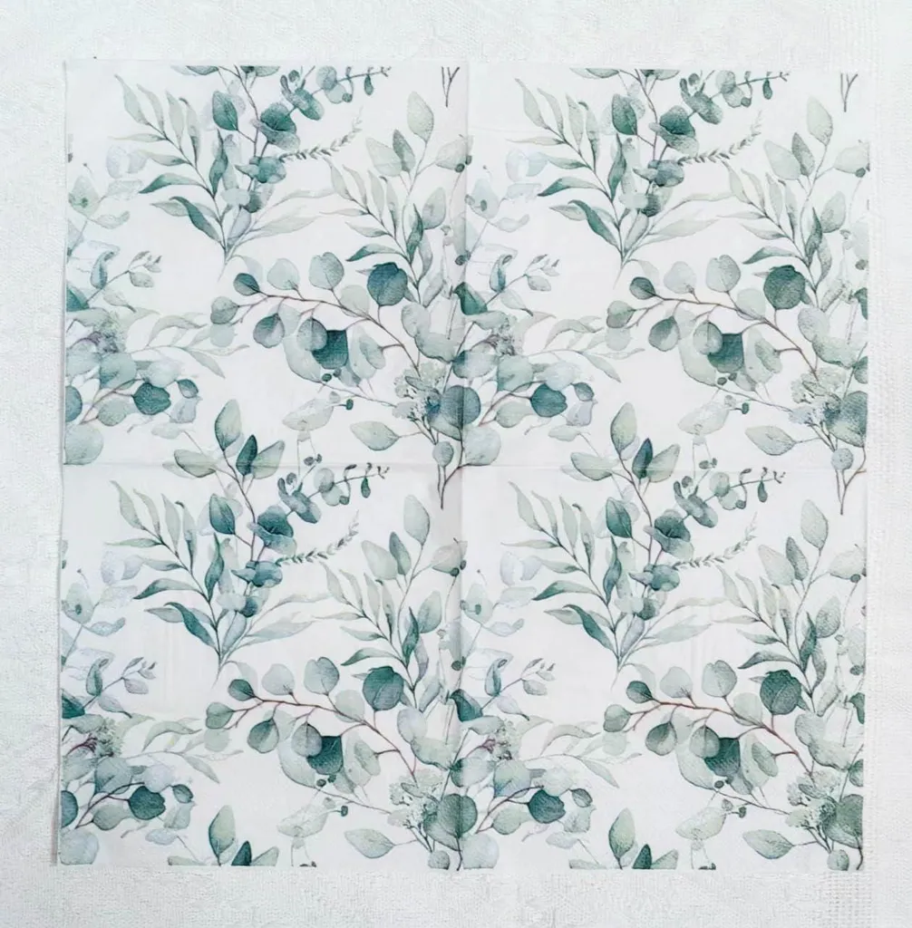 Serviettes de Table Jetables Chic Eucalyptus pour Grand Dîner de 60 - 4