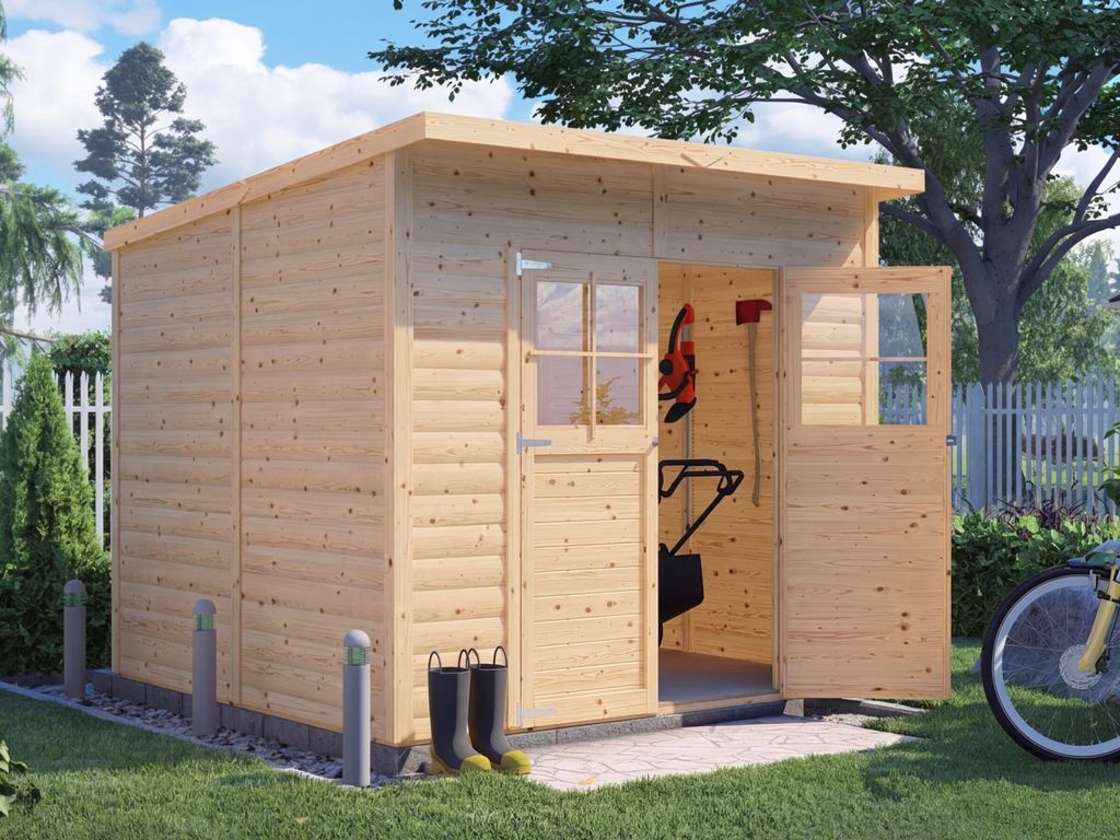 Gartenhaus Lenn 4 19 mm natur Produktbild 
