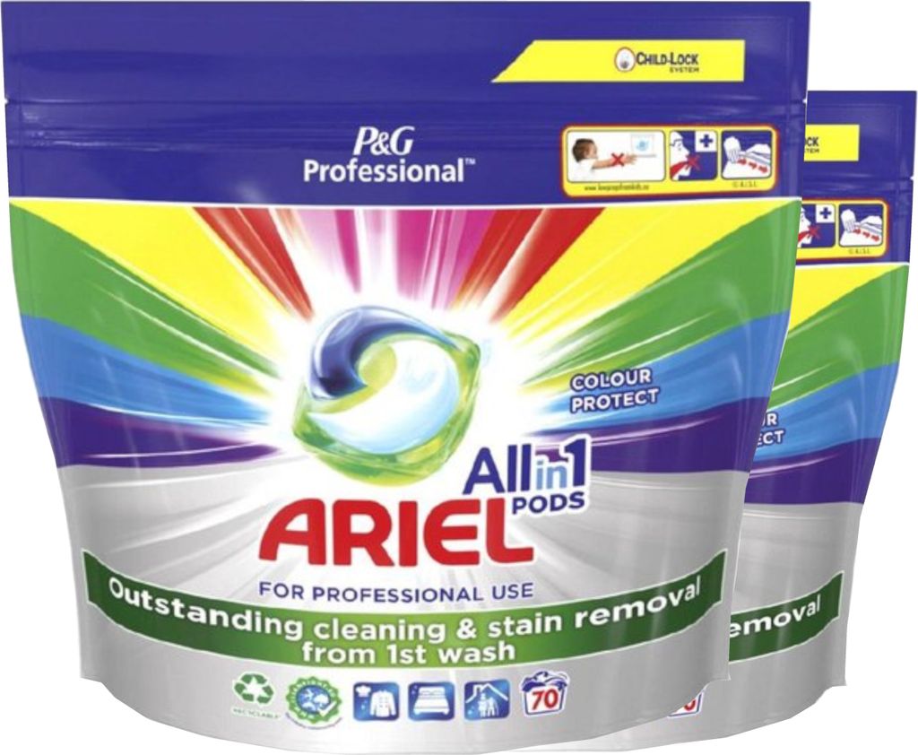 Ariel All in 1 Pods Color – 2x70 Wäschen – Vorteilspack Produktbild 