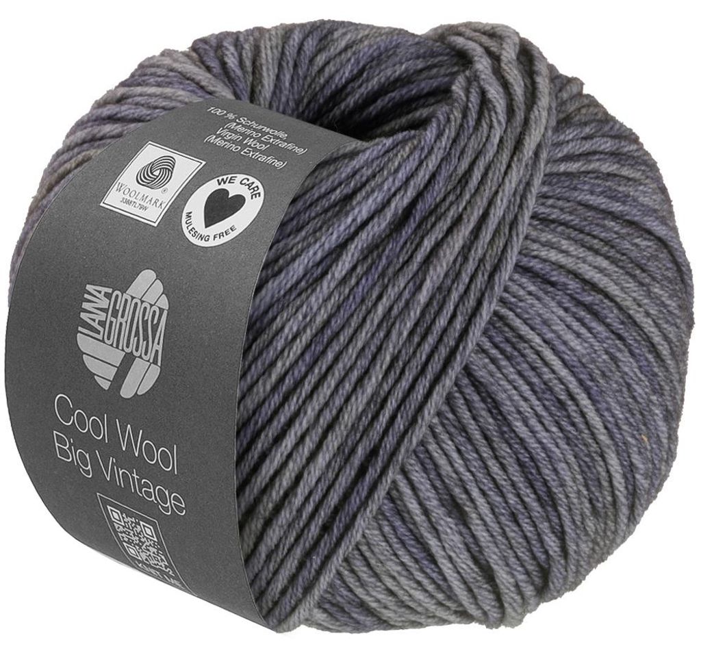 Lana Grossa - Cool Wool Big Vintage 7191 dunkelgrau Produktbild 