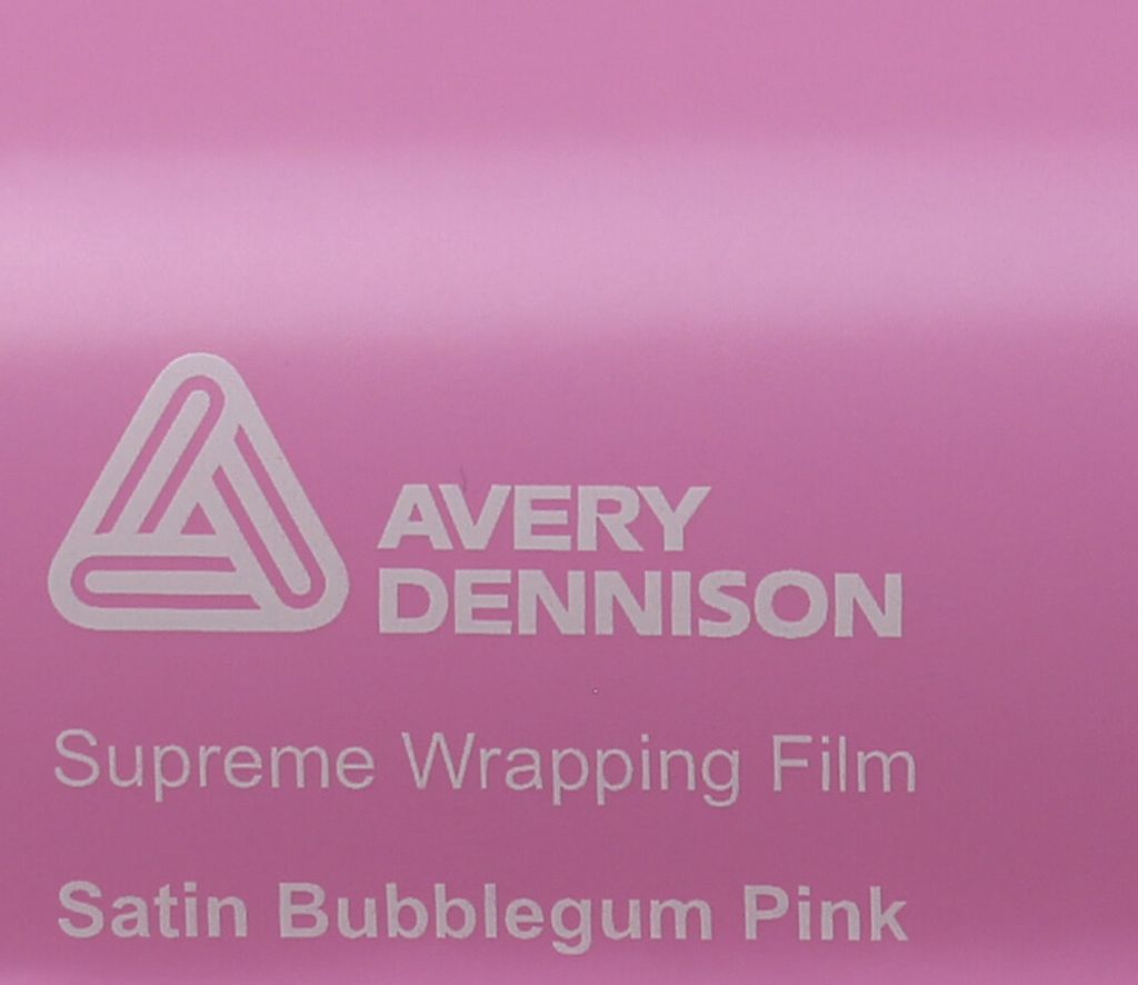 (22,10€/m²) Avery Dennison Supreme Car Wrapping Film Satin Bubblegum Pink