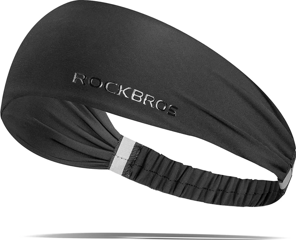 ROCKBROS Fascia per capelli Sport Sweatband Sport Headband Uomo/Ladies Nero