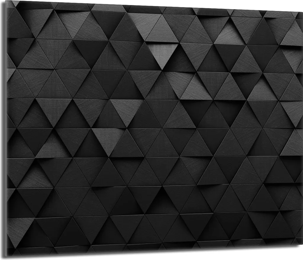 Coperchio Piano Cottura 60x52 in Vetro Nero - Paraspruzzi e Tagliere ESG